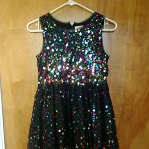 Girls Cat & Jack sequined dress, size L 10/12
